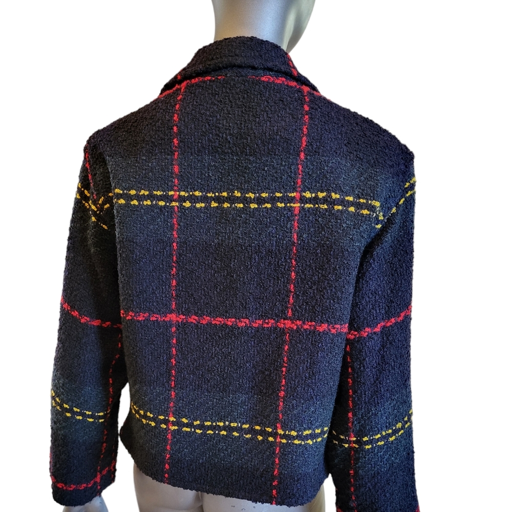 119. Finity Studio Wool Blend Zip Up Jacket - Size 8 - Picture 2 of 5